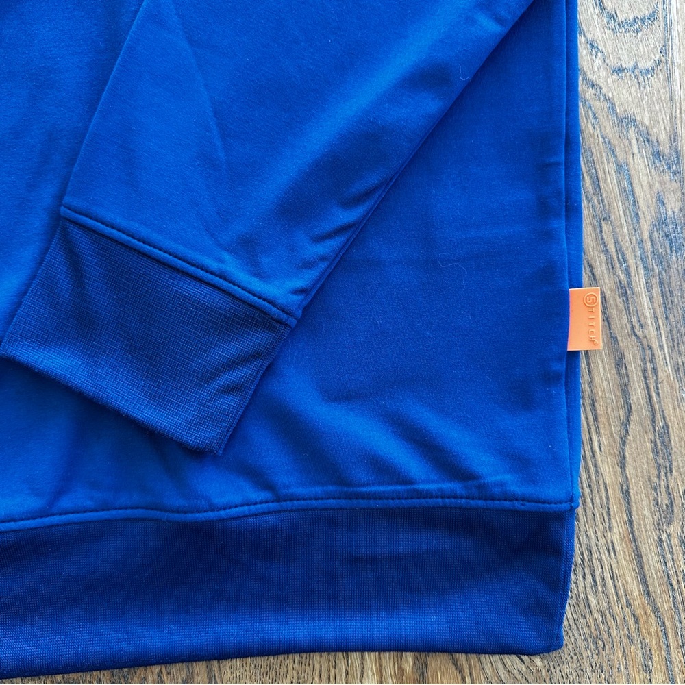 NWT Stitch Golf Crew Neck Sweater Pullover Casual Royal Blue Size Large Men's - Picture 3 of 9